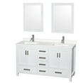 thumbnail image 1 of Wyndham Collection WCS141460DWHWQUNSM24 Sheffield 60" Free Standing Double Basin Vanity, 1 of 7