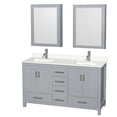 thumbnail image 1 of Wyndham Collection WCS141460DGYWQUNSMED Sheffield 60" Free Standing Double Basin Vanity, 1 of 7