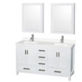 thumbnail image 1 of Wyndham Collection WCS141460DWHWQUNSMED Sheffield 60" Free Standing Double Basin Vanity, 1 of 7
