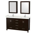 thumbnail image 1 of Wyndham Collection WCS141460DESC2UNSMED Sheffield 60" Free Standing Double Basin Vanity, 1 of 7