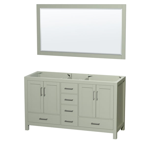Wyndham Collection Wcs141460dsxxm58 Sheffield 60" Double Free Standing Vanity Cabinet -