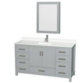thumbnail image 1 of Wyndham Collection Wcs141460s-Qtz-Unsmed Sheffield 60" Free Standing Single Basin Vanity, 1 of 7