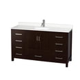 thumbnail image 1 of Wyndham Collection Wcs141460s-Qtz-Unsmxx Sheffield 60" Free Standing Single Basin Vanity, 1 of 7
