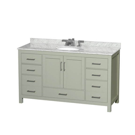 Wyndham Collection Wcs141460sunomxx Sheffield 60" Free Standing Single Basin Vanity Set -