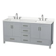thumbnail image 1 of Wyndham Collection WCS141472DGYWQUS3MXX Sheffield 72" Free Standing Double Basin Vanity, 1 of 7