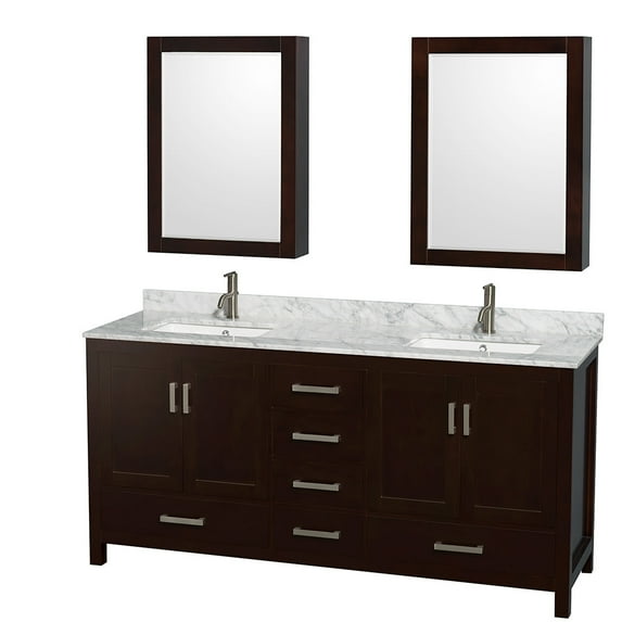 Wyndham Collection Wcs141472dunsmed Sheffield 72" Free Standing Double Basin Vanity Set -