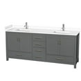 thumbnail image 1 of Wyndham Collection Wcs141480d-Vca-Mxx Sheffield 80" Free Standing Double Basin Vanity Set, 1 of 7