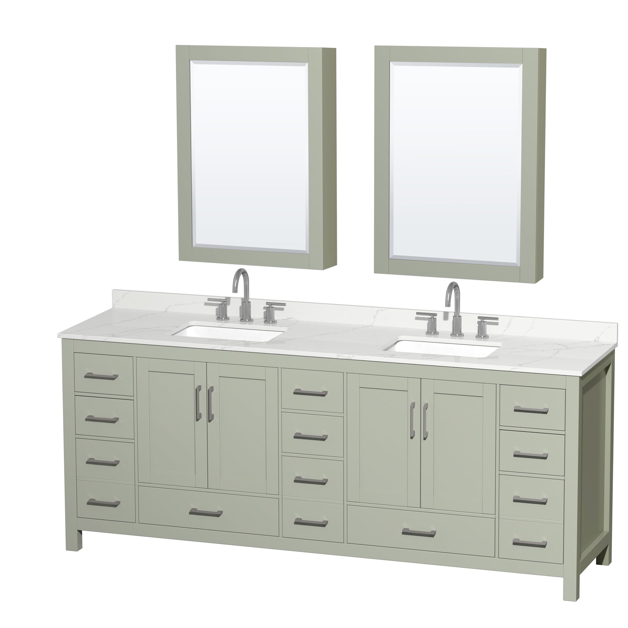 Wyndham Collection Wcs141484d-Qtz-Us3med Sheffield 84" Free Standing