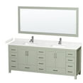 thumbnail image 1 of Wyndham Collection WCS141484DLGC2UNSM70 Sheffield 84" Free Standing Double Basin Vanity, 1 of 7