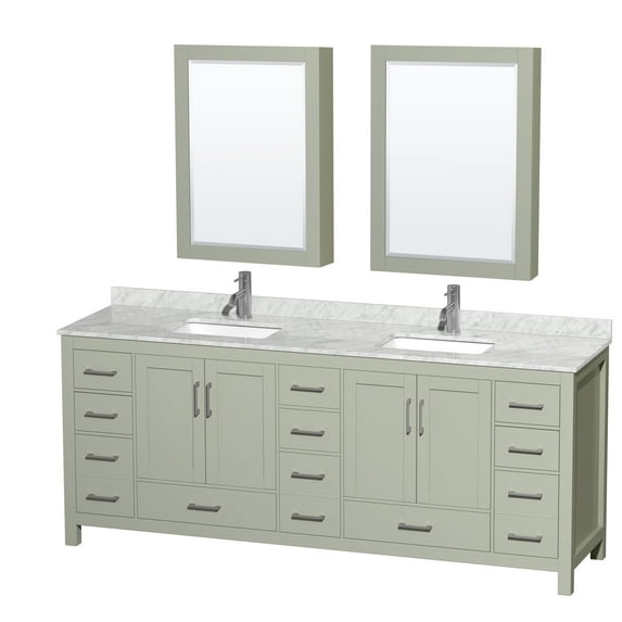 Wyndham Collection Wcs141484dunsmed Sheffield 84" Free Standing Double Basin Vanity Set -