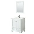 thumbnail image 1 of Wyndham Collection WCS202030SWHWQUNSM24 Deborah 30" Free Standing Single Basin Vanity Set, 1 of 7