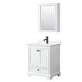 thumbnail image 1 of Wyndham Collection WCS202030SWBWQUNSMED Deborah 30" Free Standing Single Basin Vanity Set, 1 of 7