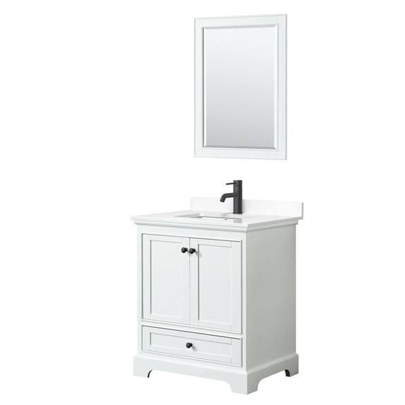 Wyndham Collection Wcs202030s-Vca-M24 Deborah 30" Free Standing Single Basin Vanity Set -