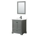thumbnail image 1 of Wyndham Collection WCS202030SGBWCUNSM24 Deborah 30" Free Standing Single Basin Vanity Set, 1 of 6
