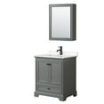 thumbnail image 1 of Wyndham Collection WCS202030SGBC2UNSMED Deborah 30" Free Standing Single Basin Vanity Set, 1 of 7