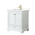 thumbnail image 1 of Wyndham Collection WCS202030SWGWCUNSMXX Deborah 30" Free Standing Single Basin Vanity Set, 1 of 7