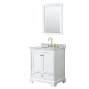 Wyndham Collection WCS202030SWGCMUNOM24 Deborah 30 Free Standing Single Vanity Set -
