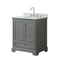 thumbnail image 1 of Wyndham Collection WCS202030SKGCMUNOMXX Deborah 30" Free Standing Single Vanity Set - Dark, 1 of 6