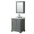 thumbnail image 1 of Wyndham Collection WCS202030SGBCMUNSMED Deborah 30" Free Standing Single Vanity Set - Dark, 1 of 7