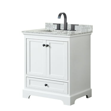 Wyndham Collection Wcs202030scmunsmxx Deborah 30" Free Standing Single Vanity Set - White