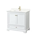 thumbnail image 1 of Wyndham Collection WCS202036SWGGTUNSMXX Deborah 36" Free Standing Single Basin Vanity Set, 1 of 7