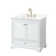 thumbnail image 1 of Wyndham Collection WCS202036SWGGTUS3MXX Deborah 36" Free Standing Single Basin Vanity Set, 1 of 7