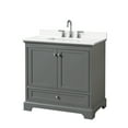 thumbnail image 1 of Wyndham Collection WCS202036SKGWQUS3MXX Deborah 36" Free Standing Single Basin Vanity Set, 1 of 6