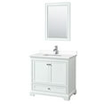 thumbnail image 1 of Wyndham Collection WCS202036SWHWCUNSM24 Deborah 36" Free Standing Single Basin Vanity Set, 1 of 7