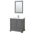 thumbnail image 1 of Wyndham Collection WCS202036SKGWCUNSM24 Deborah 36" Free Standing Single Basin Vanity Set, 1 of 7