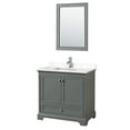 thumbnail image 1 of Wyndham Collection WCS202036SKGC2UNSM24 Deborah 36" Free Standing Single Basin Vanity Set, 1 of 6
