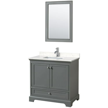 Wyndham Collection Wcs202036s-Vca-M24 Deborah 36" Free Standing Single Basin Vanity Set -