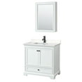 thumbnail image 1 of Wyndham Collection WCS202036SWBC2UNSMED Deborah 36" Free Standing Single Basin Vanity Set, 1 of 7