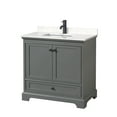 thumbnail image 1 of Wyndham Collection WCS202036SGBC2UNSMXX Deborah 36" Free Standing Single Basin Vanity Set, 1 of 7