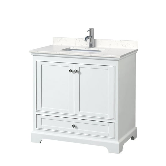 Wyndham Collection Wcs202036s-Vca-Mxx Deborah 36" Free Standing Single Basin Vanity Set -