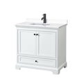 thumbnail image 1 of Wyndham Collection WCS202036SWBWCUNSMXX Deborah 36" Free Standing Single Basin Vanity Set, 1 of 7