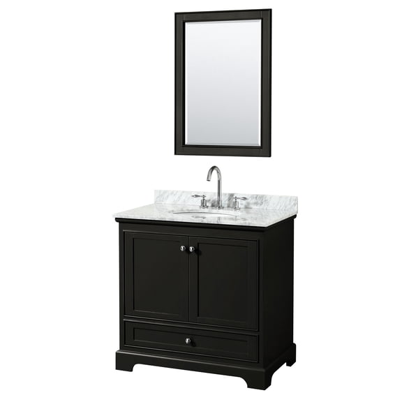Wyndham Collection Wcs202036scmunom24 Deborah 36" Free Standing Single Vanity Set - Dark