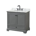 thumbnail image 1 of Wyndham Collection WCS202036SGBCMUNOMXX Deborah 36" Free Standing Single Vanity Set - Dark, 1 of 7