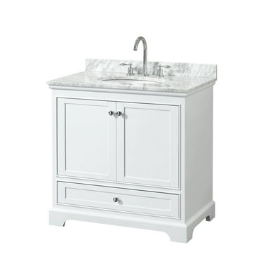 Wyndham Collection Wcs202036scmunomxx Deborah 36" Free Standing Single Vanity Set - White