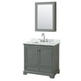 thumbnail image 1 of Wyndham Collection WCS202036SKGCMUNSMED Deborah 36" Free Standing Single Vanity Set - Dark, 1 of 7