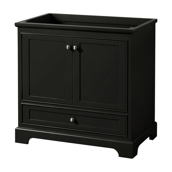 Wyndham Collection WCS202036SDECXSXXMXX Deborah 35-1/4" Free Standing Single Wood Vanity