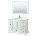 thumbnail image 1 of Wyndham Collection WCS202048SWHWQUNSM46 Deborah 48" Free Standing Single Basin Vanity Set, 1 of 7