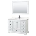 thumbnail image 1 of Wyndham Collection WCS202048SWBWQUNSM46 Deborah 48" Free Standing Single Basin Vanity Set, 1 of 7