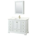 thumbnail image 1 of Wyndham Collection WCS202048SWGGTUNSMED Deborah 48" Free Standing Single Basin Vanity Set, 1 of 7