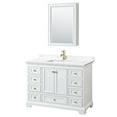 thumbnail image 1 of Wyndham Collection WCS202048SWGWQUNSMED Deborah 48" Free Standing Single Basin Vanity Set, 1 of 7