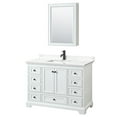 thumbnail image 1 of Wyndham Collection WCS202048SWBWQUNSMED Deborah 48" Free Standing Single Basin Vanity Set, 1 of 7