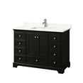 thumbnail image 1 of Wyndham Collection Wcs202048s-Qtz-Unsmxx Deborah 48" Free Standing Single Basin Vanity Set, 1 of 7
