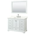 thumbnail image 1 of Wyndham Collection Wcs202048s-Qtz-Us3m46 Deborah 48" Free Standing Single Basin Vanity Set, 1 of 7