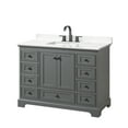 thumbnail image 1 of Wyndham Collection Wcs202048s-Qtz-Us3mxx Deborah 48" Free Standing Single Basin Vanity Set, 1 of 6