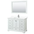 thumbnail image 1 of Wyndham Collection WCS202048SWHWCUNSM46 Deborah 48" Free Standing Single Basin Vanity Set, 1 of 7