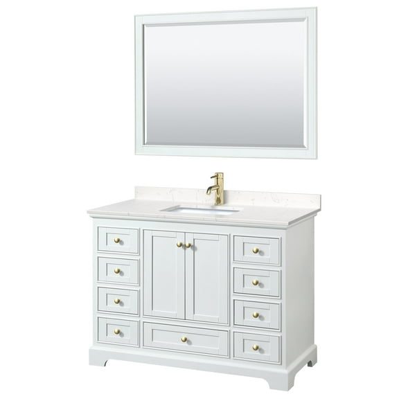 Wyndham Collection Wcs202048s-Vca-M46 Deborah 48" Free Standing Single Basin Vanity Set -